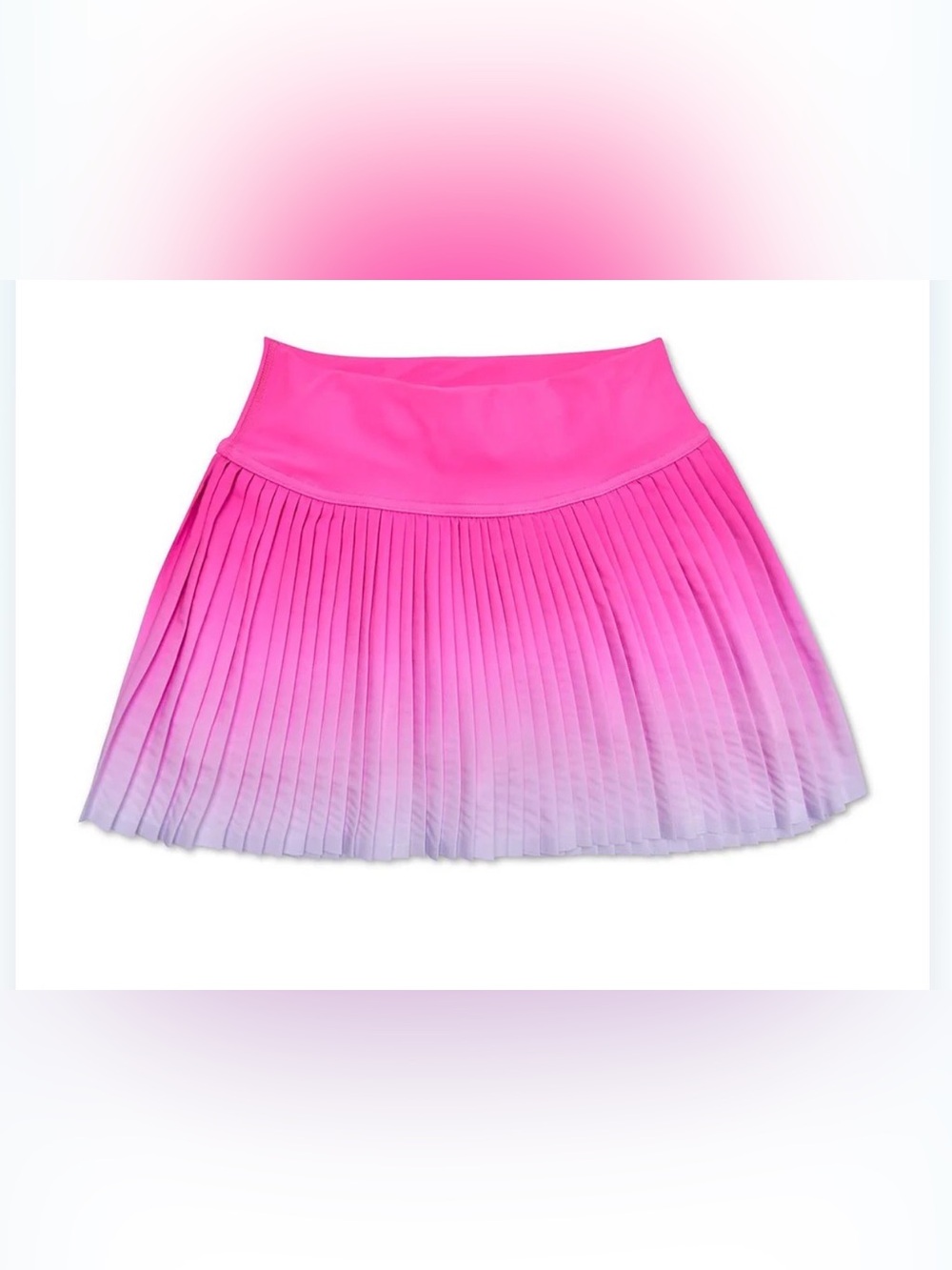 ISCREAM Pink Lemonade Pleated Skort Skirt - 6-8Y